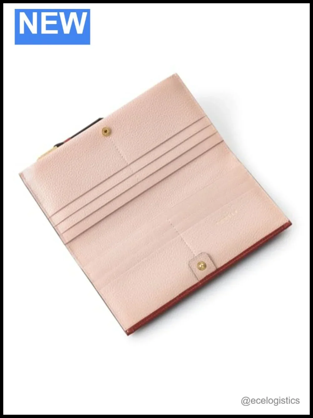 Genuine Leather Bifold Wallet with Floral Design, 12 Card Slots
